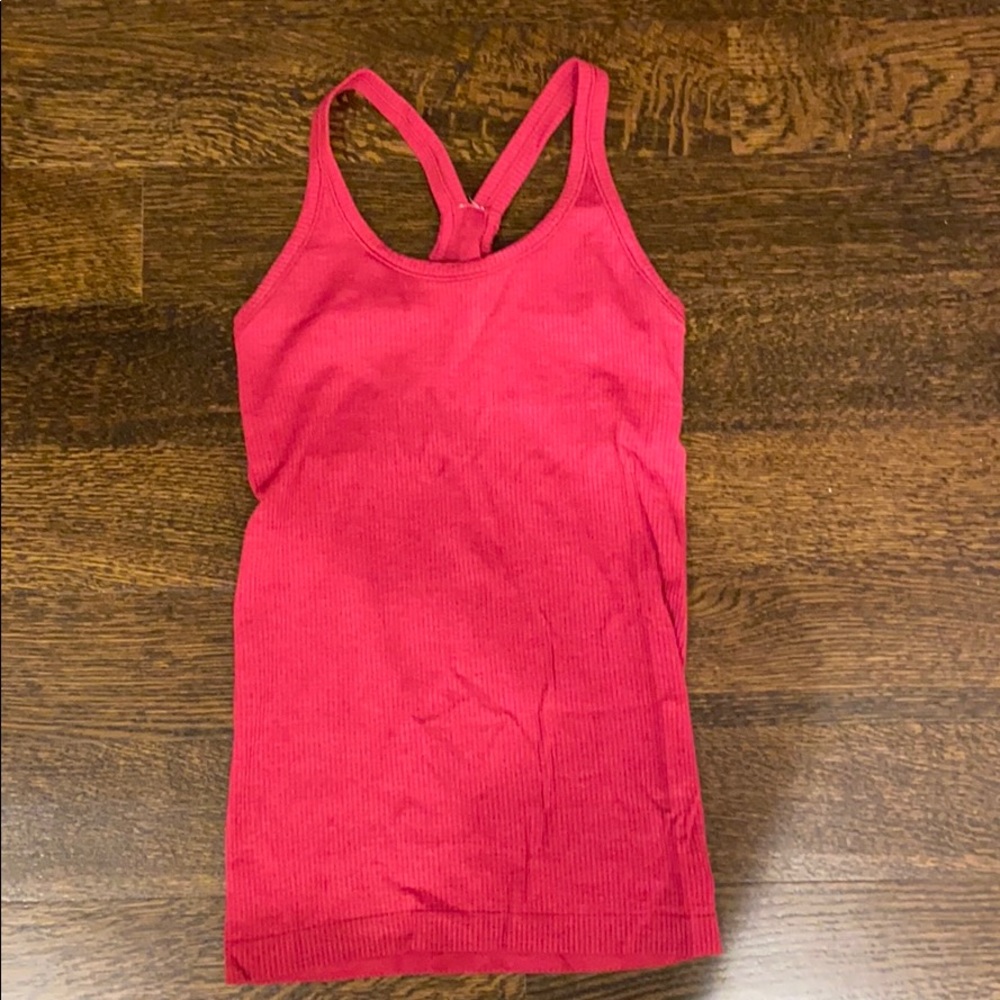 LuluLemon workout top with built-bra